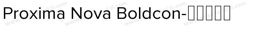Proxima Nova Boldcon字体转换